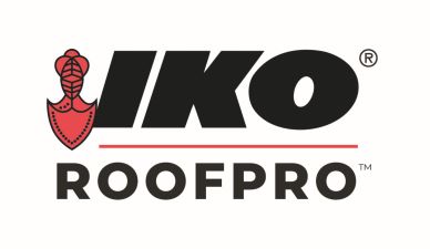 Iko roofpro logo on a white background, emphasizing roofing contractor near me.