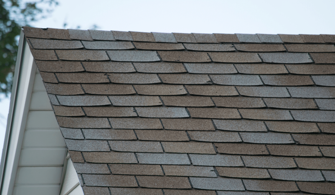 a close up of the roof of a house.