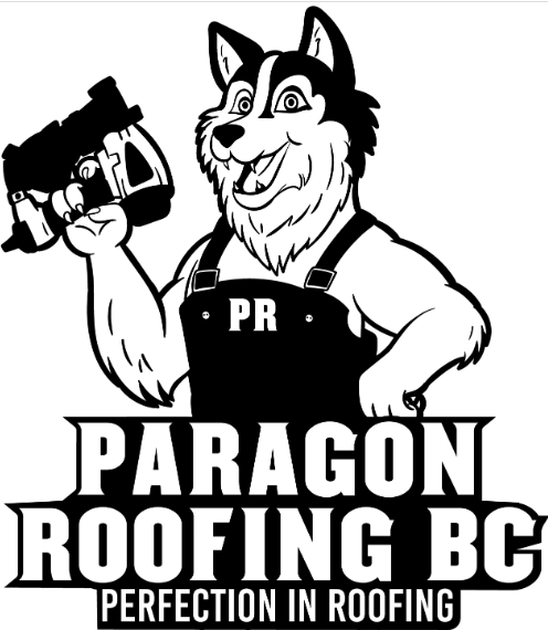 a logo for paragon roofing, inc.