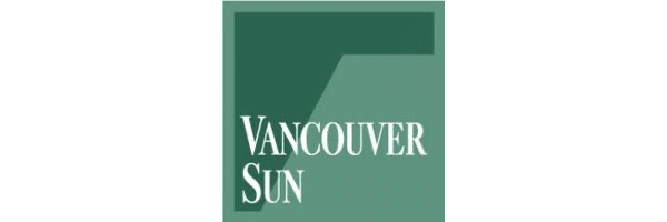 The Vancouver Sun logo on a green background, featuring roof replacement in Vancouver.