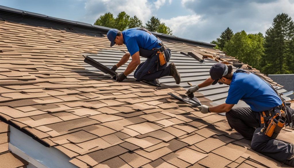 Roofing installation process, efficient
