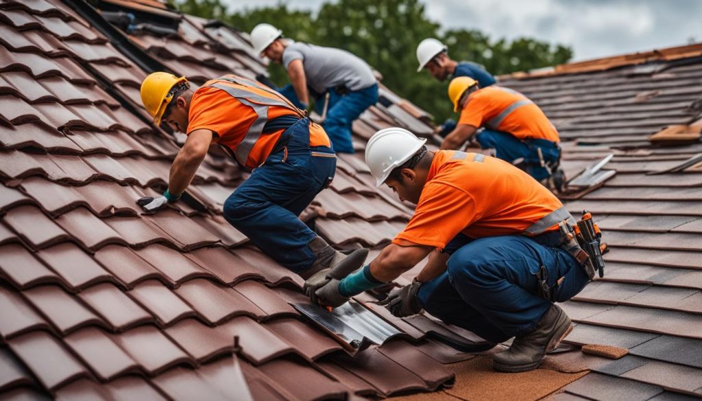 highly skilled roofing team