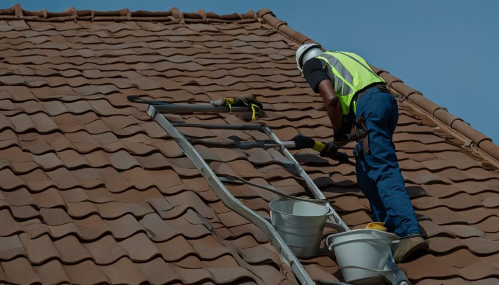 routine concrete tile roofing maintenance
