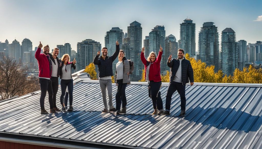 satisfied metal roof customers in Vancouver