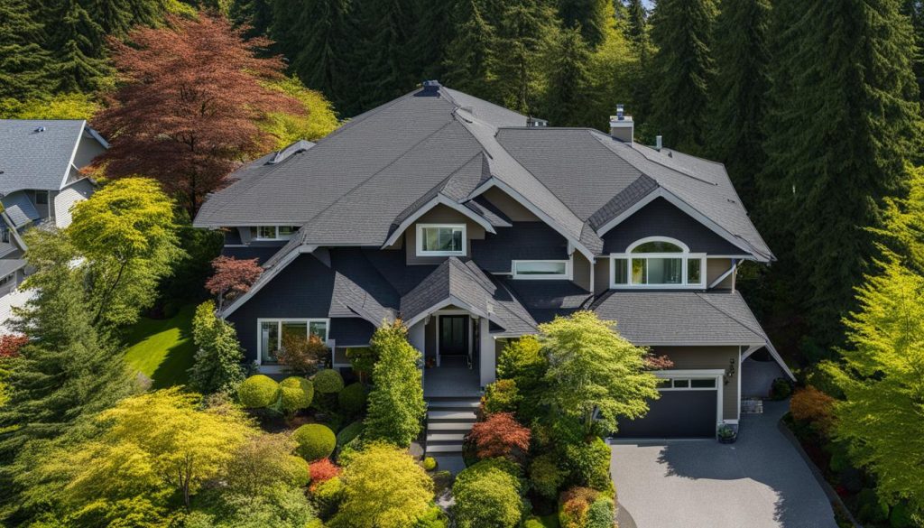 Clear roof and surrounding area for Vancouver roof replacement