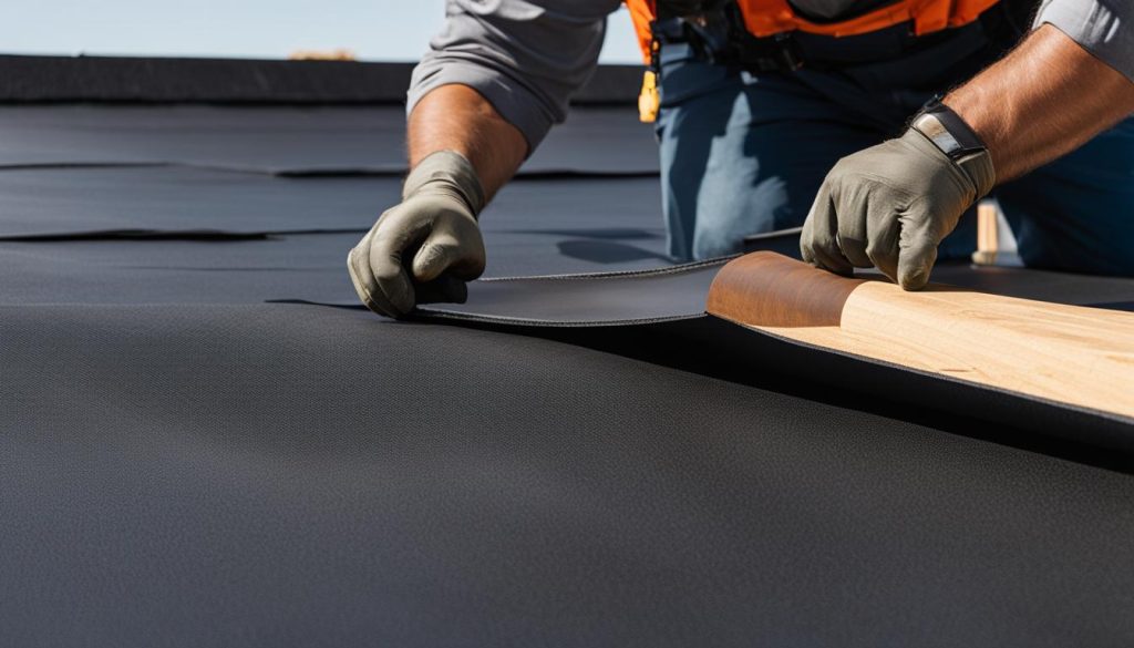 EPDM rolled roofing material
