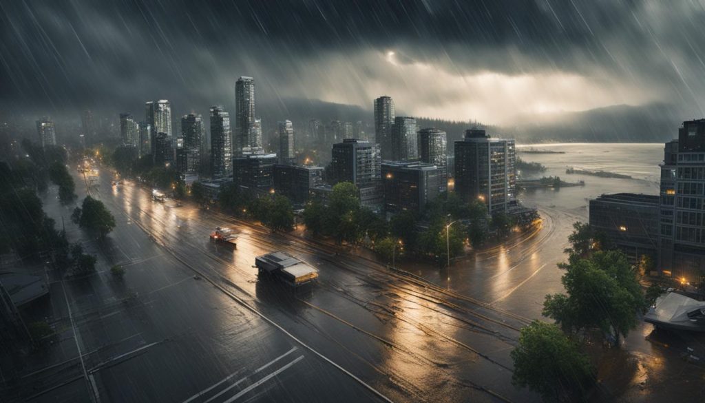 Extreme weather conditions in Vancouver