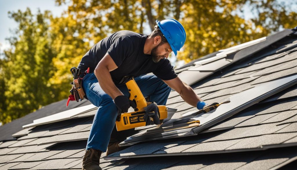 Installation process for architectural shingles
