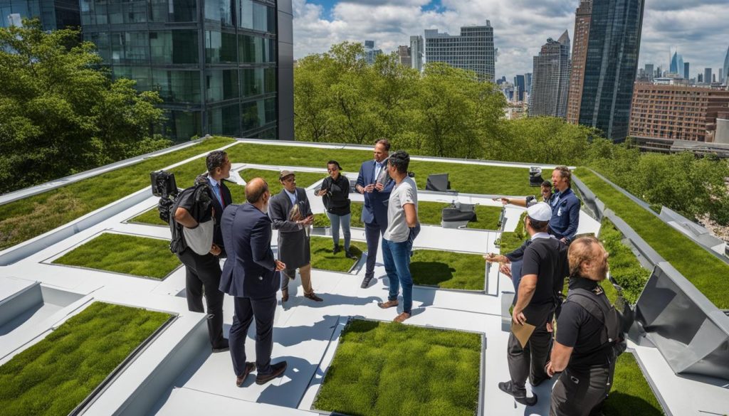 Professional collaboration for green roof maintenance