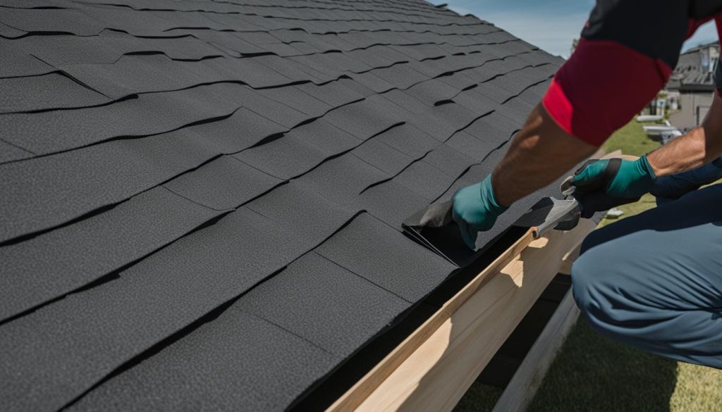 Roof underlayment and flashing installation