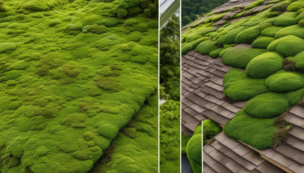 clean moss from roof