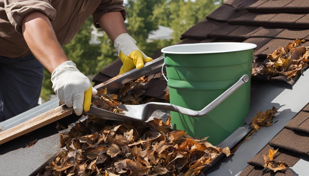 debris clearance and gutter cleaning