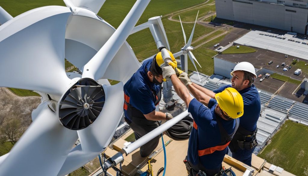 maintenance considerations for roof-mounted wind turbines
