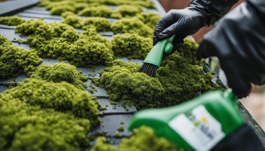 remove moss, algae