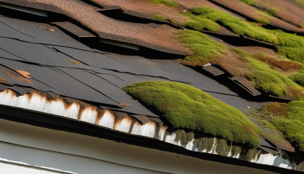signs of aging asphalt roof