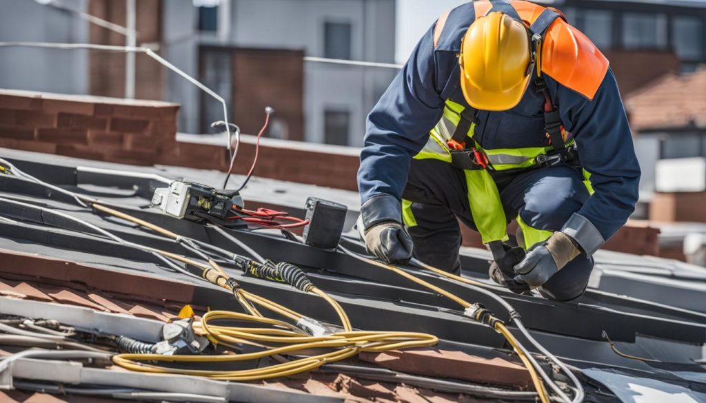 Electrical safety on the roof