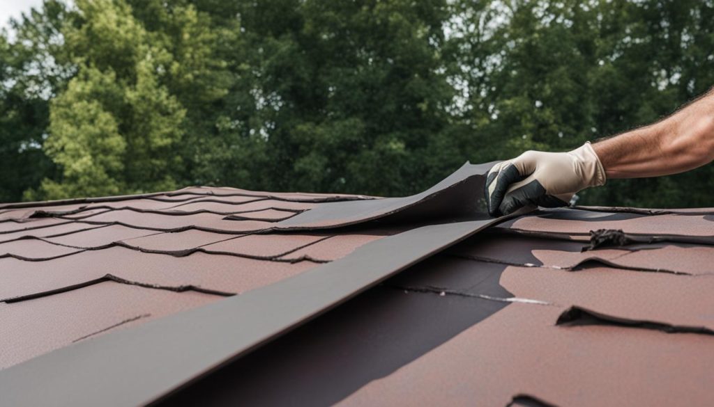 How to repair a damaged rubber roof