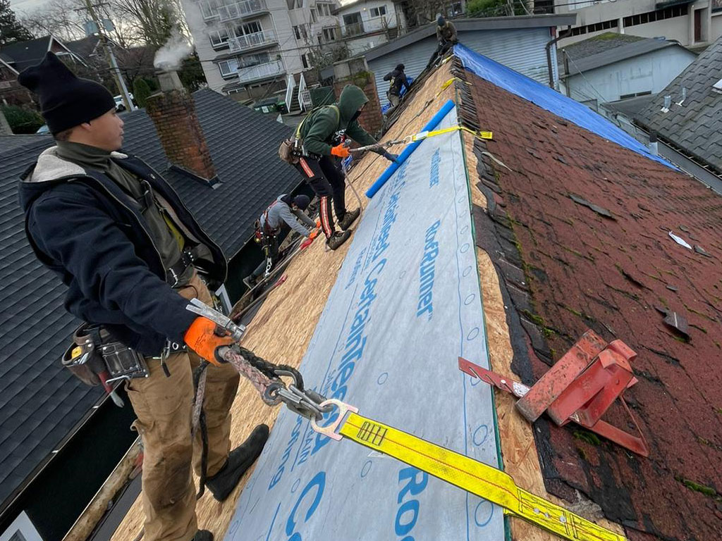 roofing job in Vancouver, 2264 Triumph St